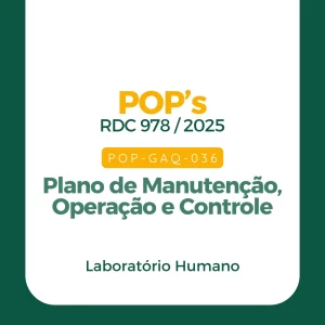 POP - Plano de Manutenção, Operação e Controle