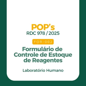FOR 002 - Formulário de Controle de Estoque de Reagentes
