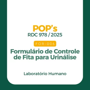 FOR 006 - Formulário de Controle de Fita para Urinálise