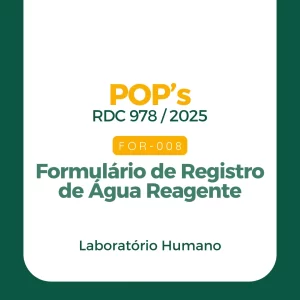 FOR 008 - Formulário de Registro de Água Reagente