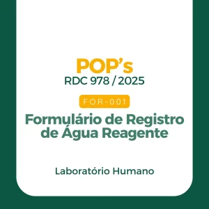 FOR 001 - Formulário de Registro de Água Reagente
