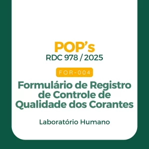 FOR 004 - Formulário de Registro de Controle de Qualidade dos Corantes