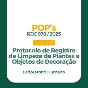 PRO 009 - Protocolo de Registro de Limpeza de Plantas e Objetos de Decoração