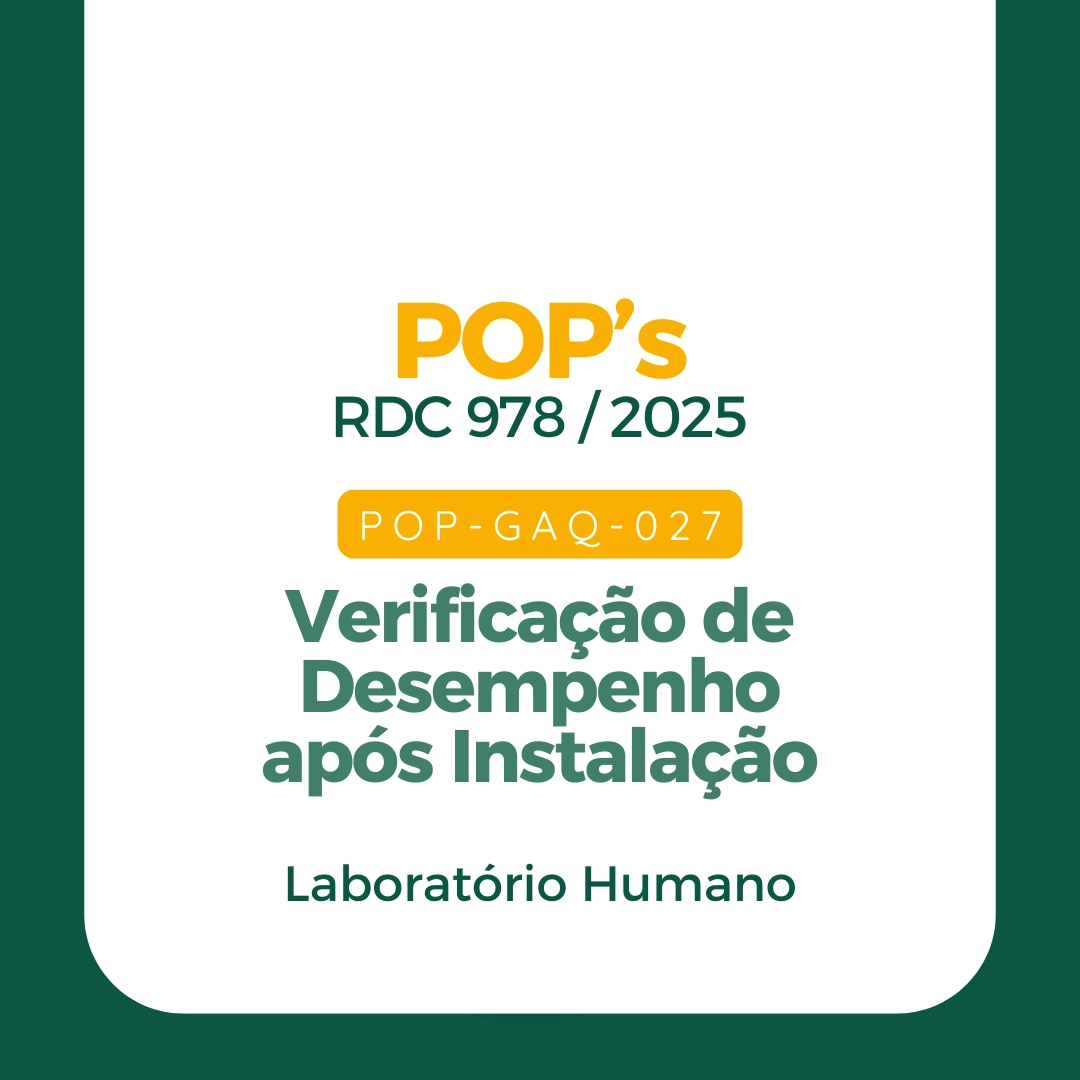 POP 027 – Verificação de Desempenho após Instalação – Lab. Humano